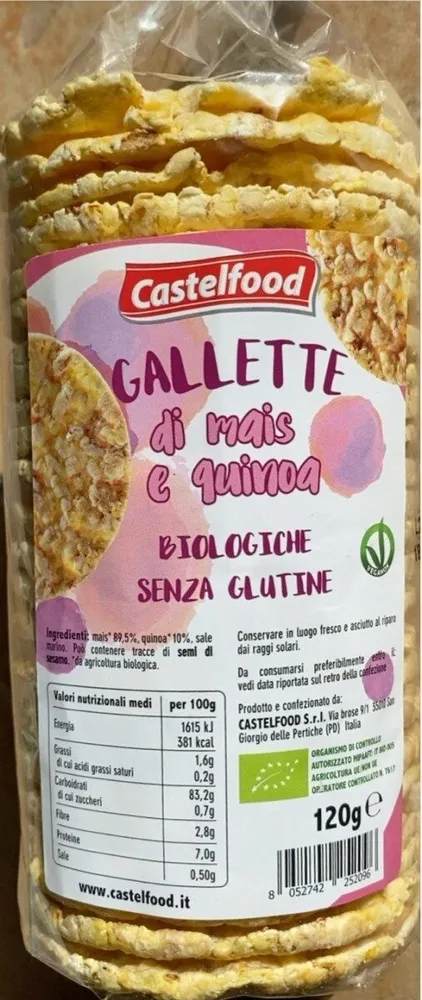 GALLETTE di mais e quinoa