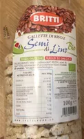 Gallette di riso e semi di lino