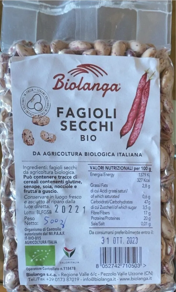 Fagioli secchi bio