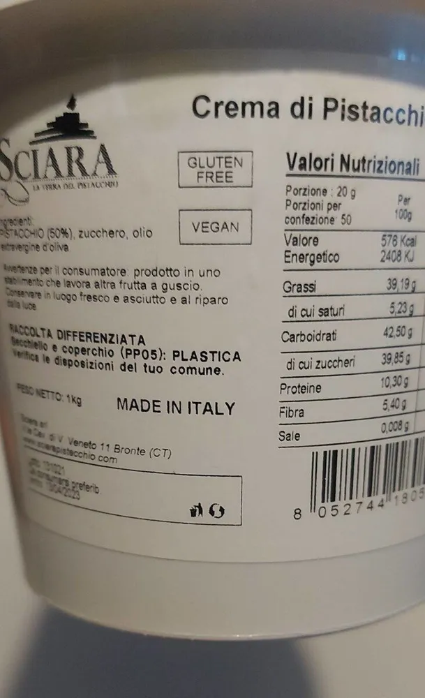 Crema al pistacchio