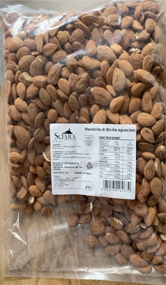 Mandorle di sicilia sgusciate