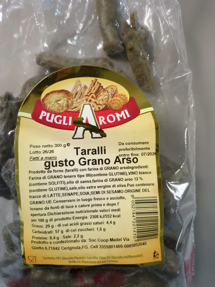 Taralli alle olive nere