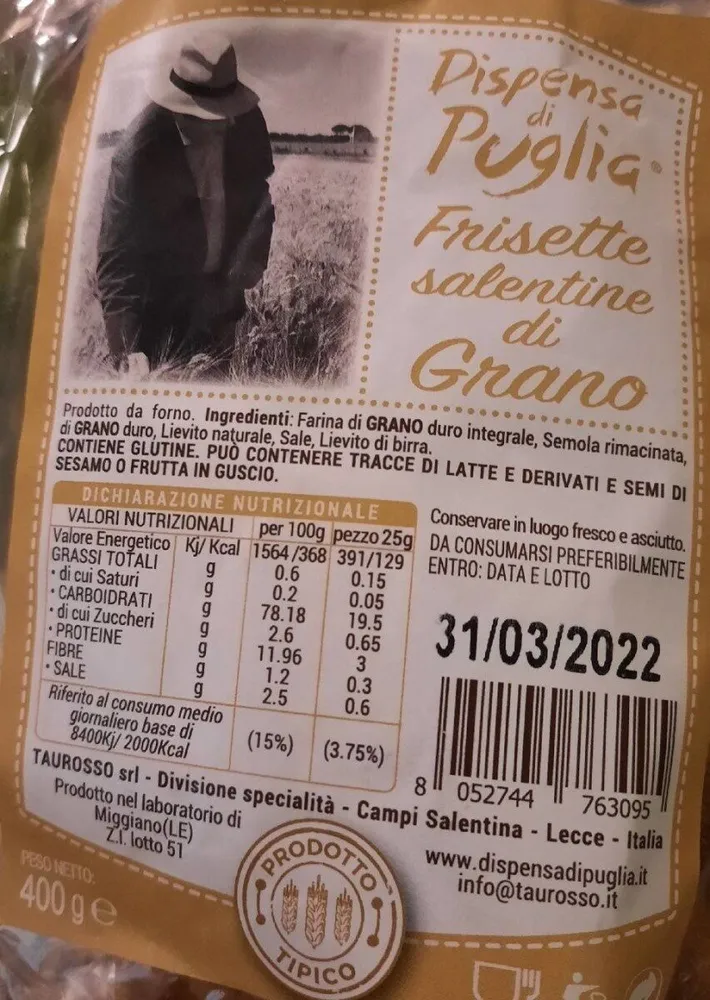 Frisette salentine di grano