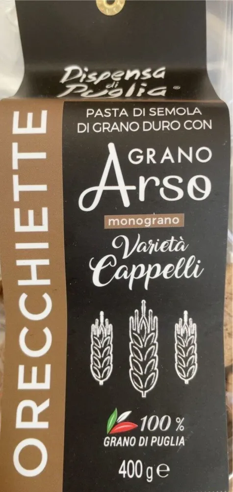Orecchiette con grano arso varietà Cappelli