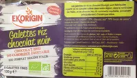 Galettes de riz chocolat noir