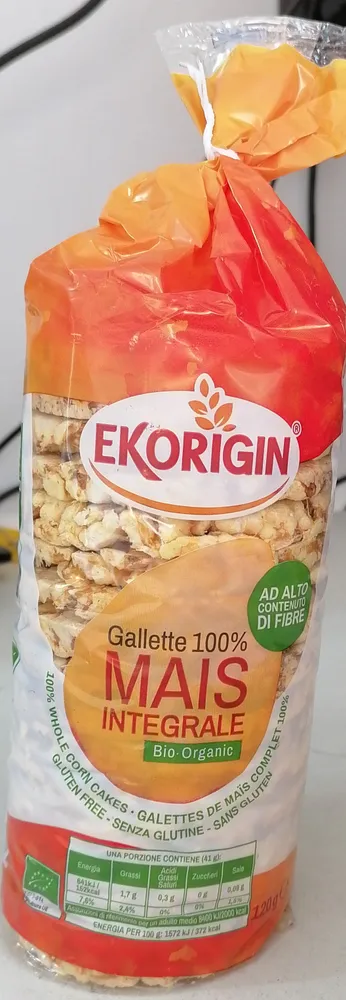 Gallette di Mais Integrale Biologiche