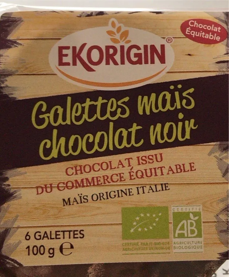 Galettes maïs chocolat noir