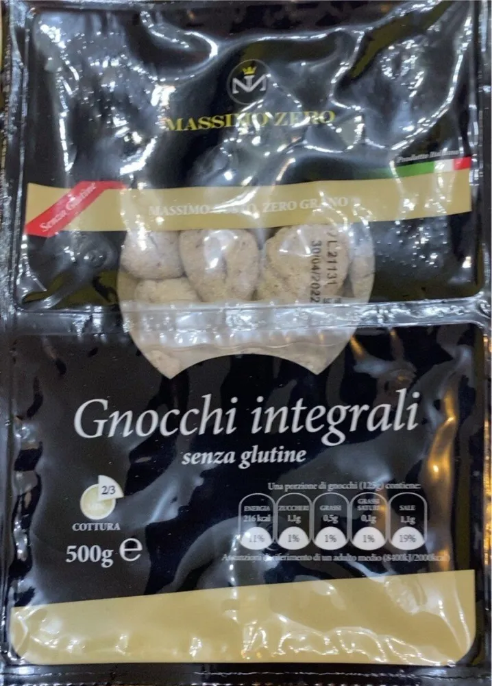 Gnocchi senza glutine di riso e saraceno integrale