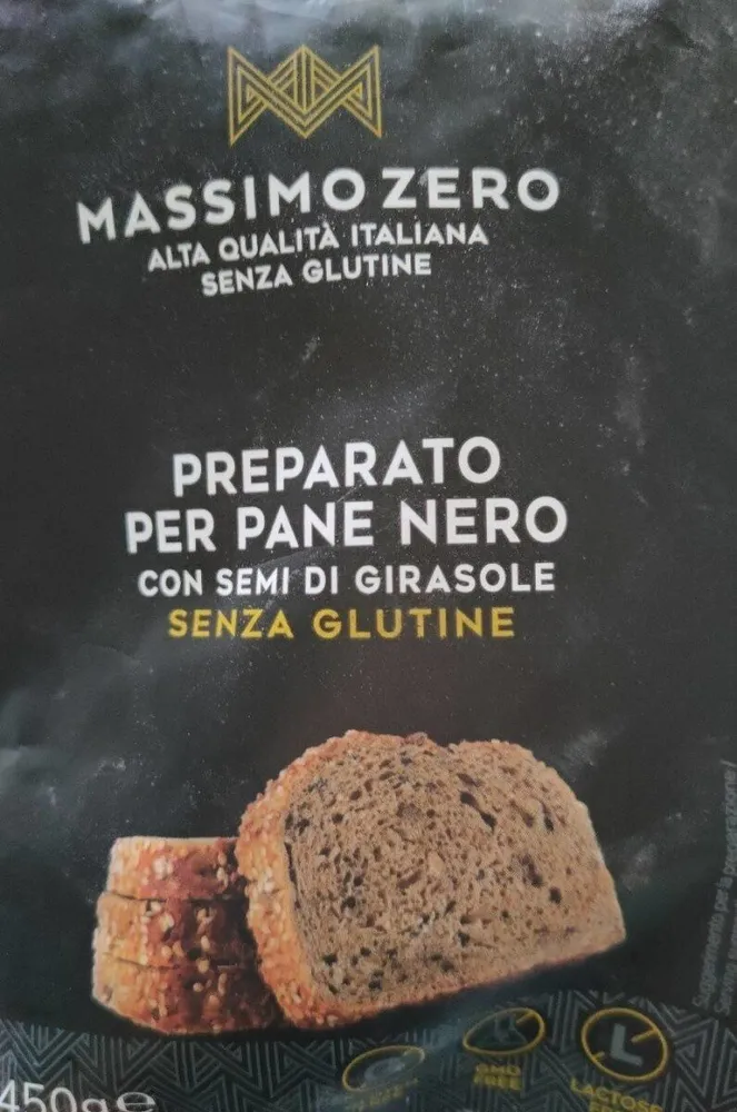 Preparato per pane con semi di girasole senza glutine