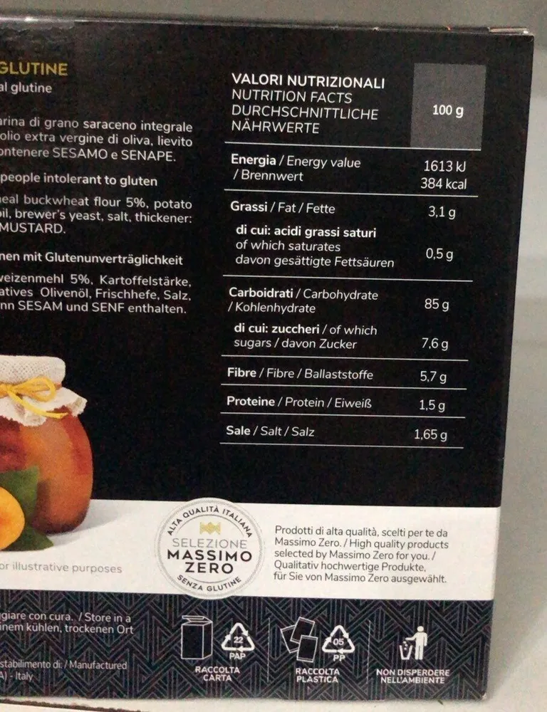 Fette biscottate integrali