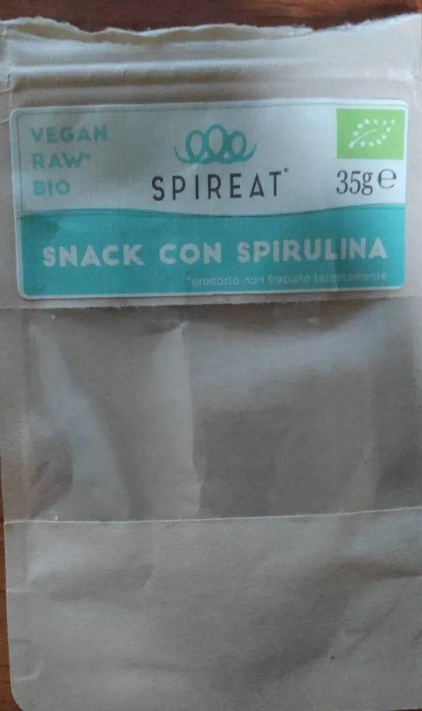 Snack con spirulina