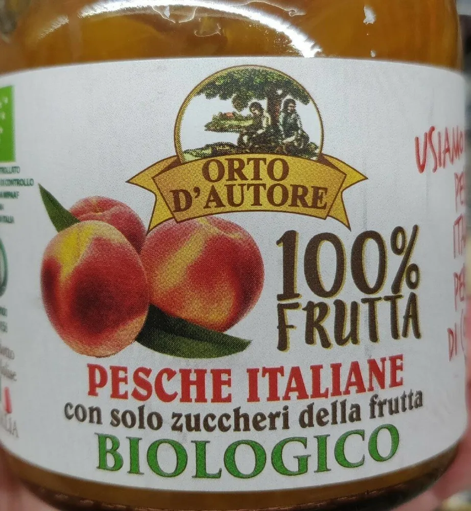 100% frutta pesche italiane