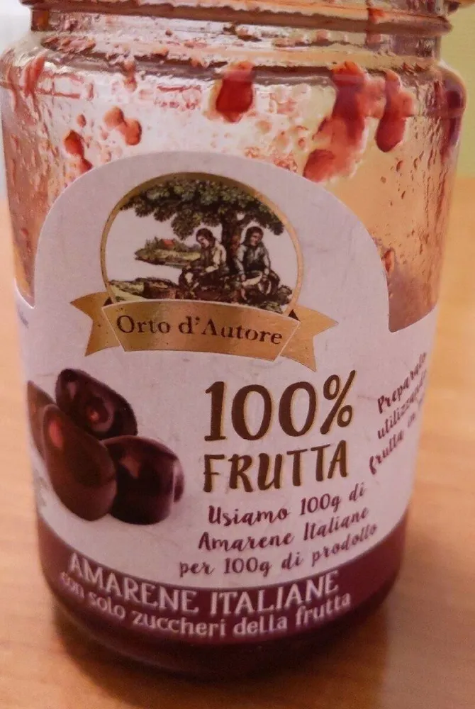100% frutta amarene italiane