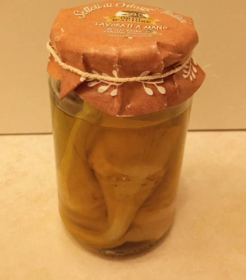 Carciofi con gambo sott'olio