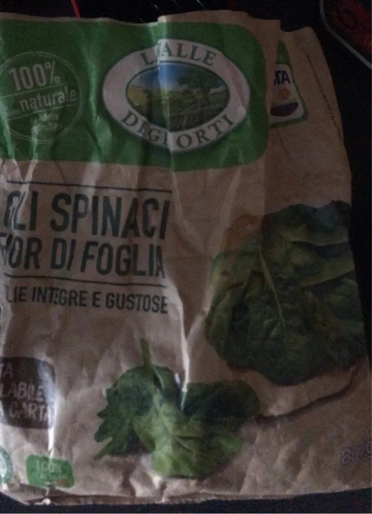 Gli spinaci fior di foglia