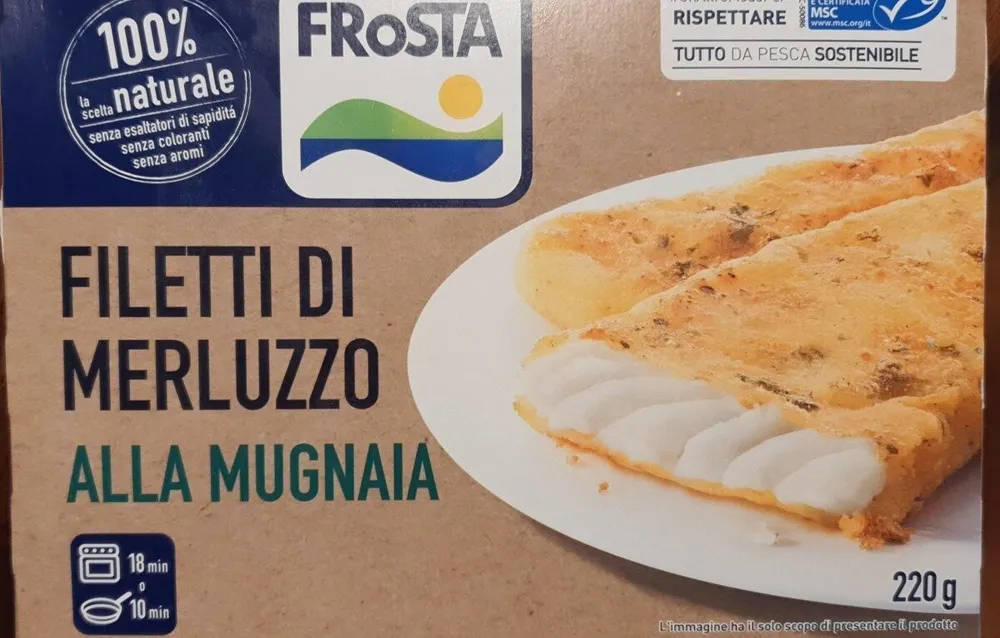 Filetti di merluzzo alla mugnaia 1 porzione 110g.