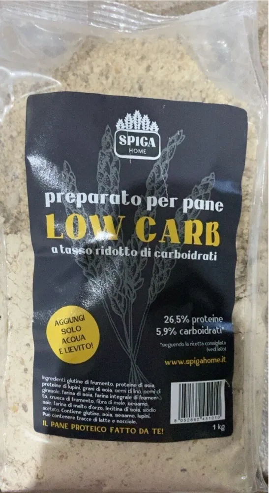 Preparato per pane low carb