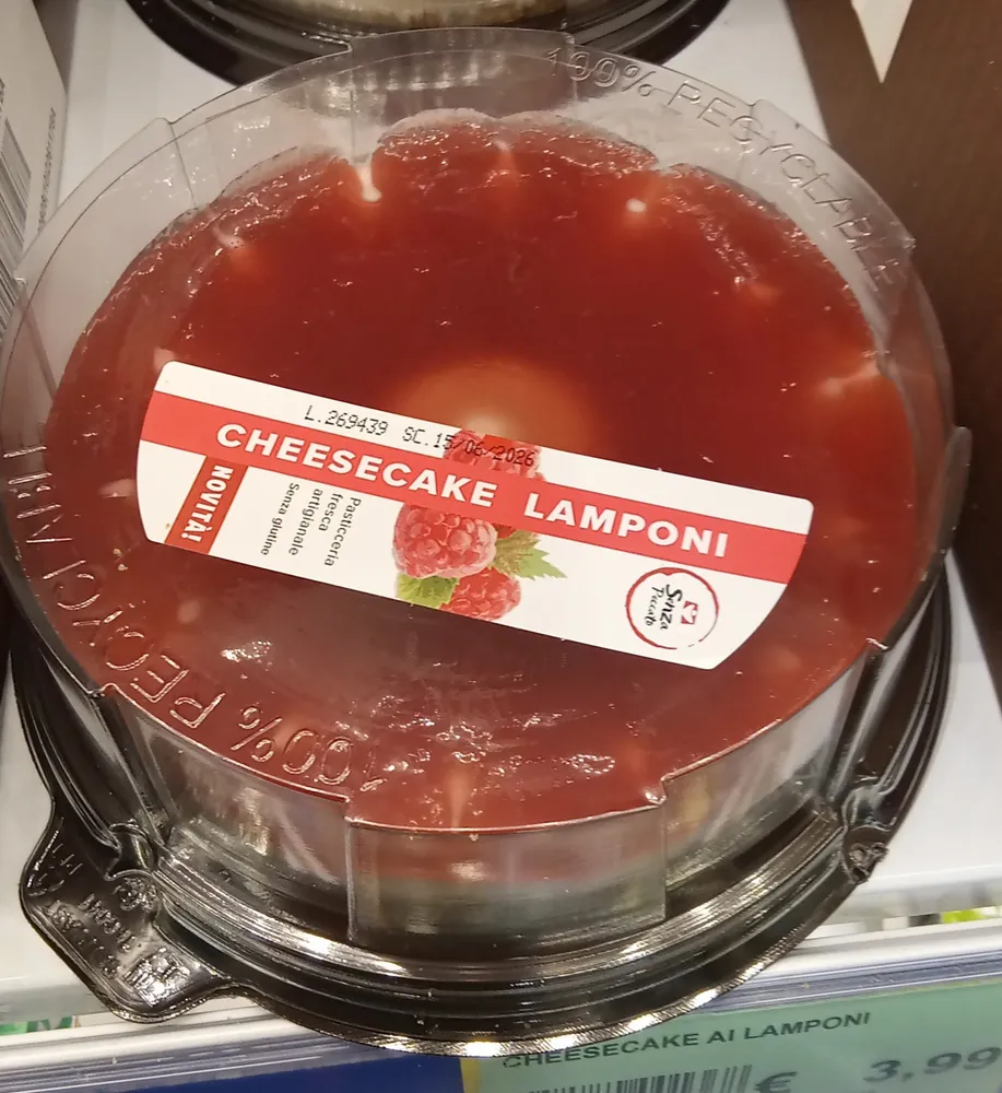 Cheescake ai Lamponi Senza Glutine