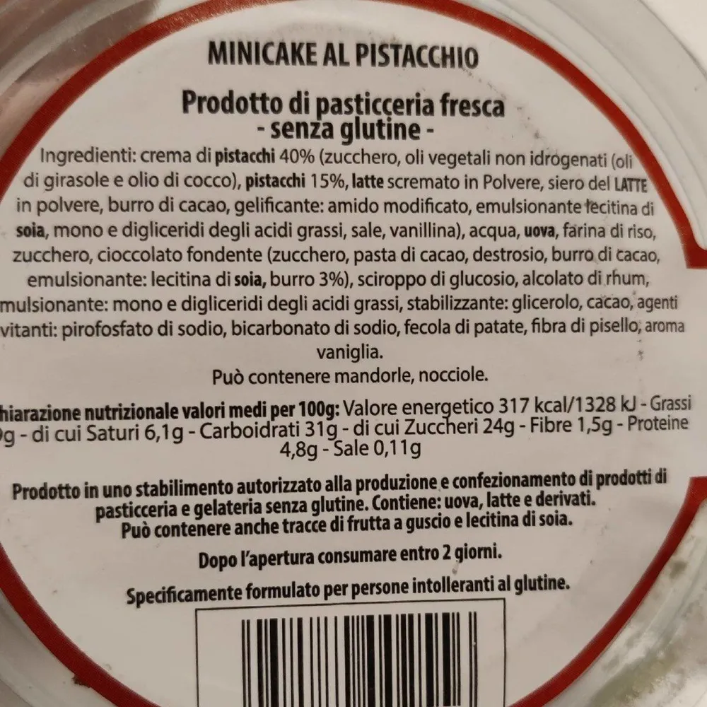 Minicake al Pistacchio