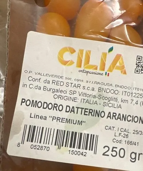 Pomodoro Datterino Arancione