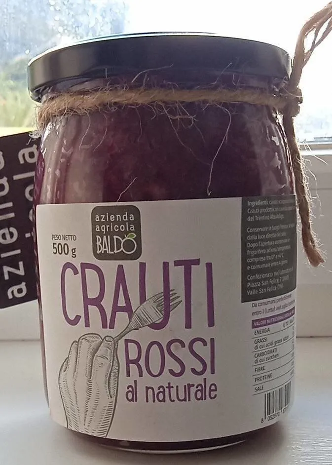 Crauti rossi al naturale