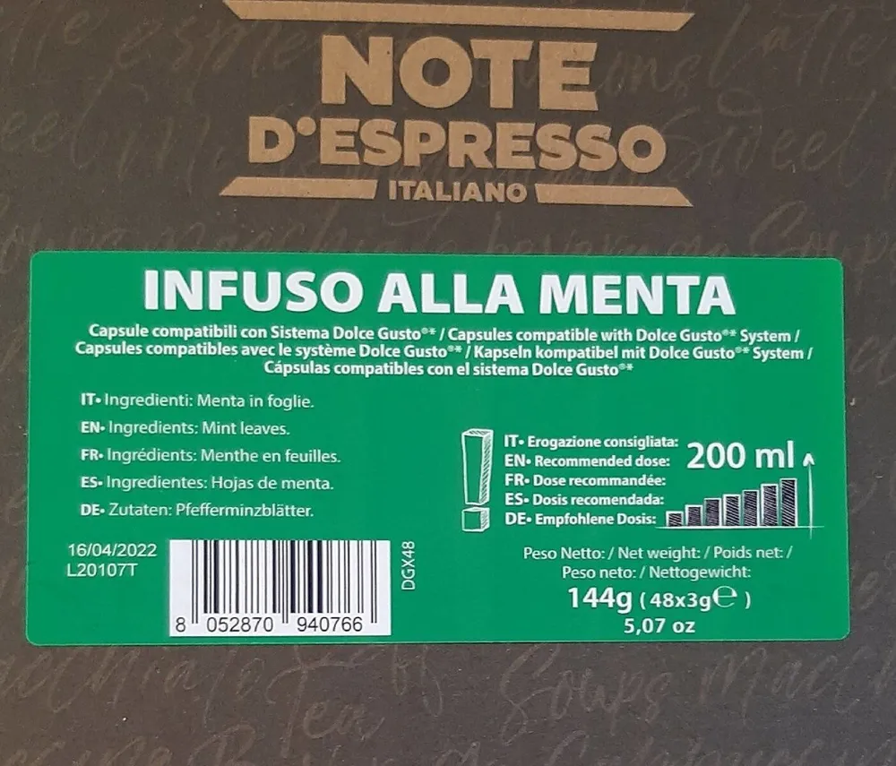Infusion menthe