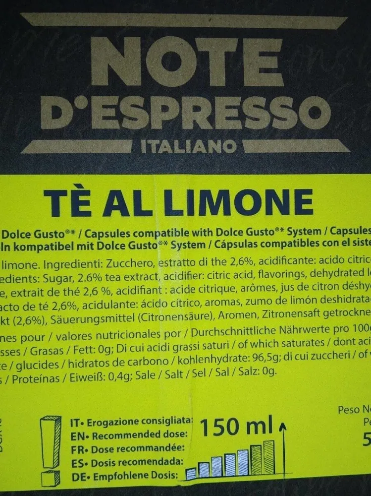 tè al limone