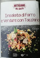 Insalata di farro e verdure con tacchino