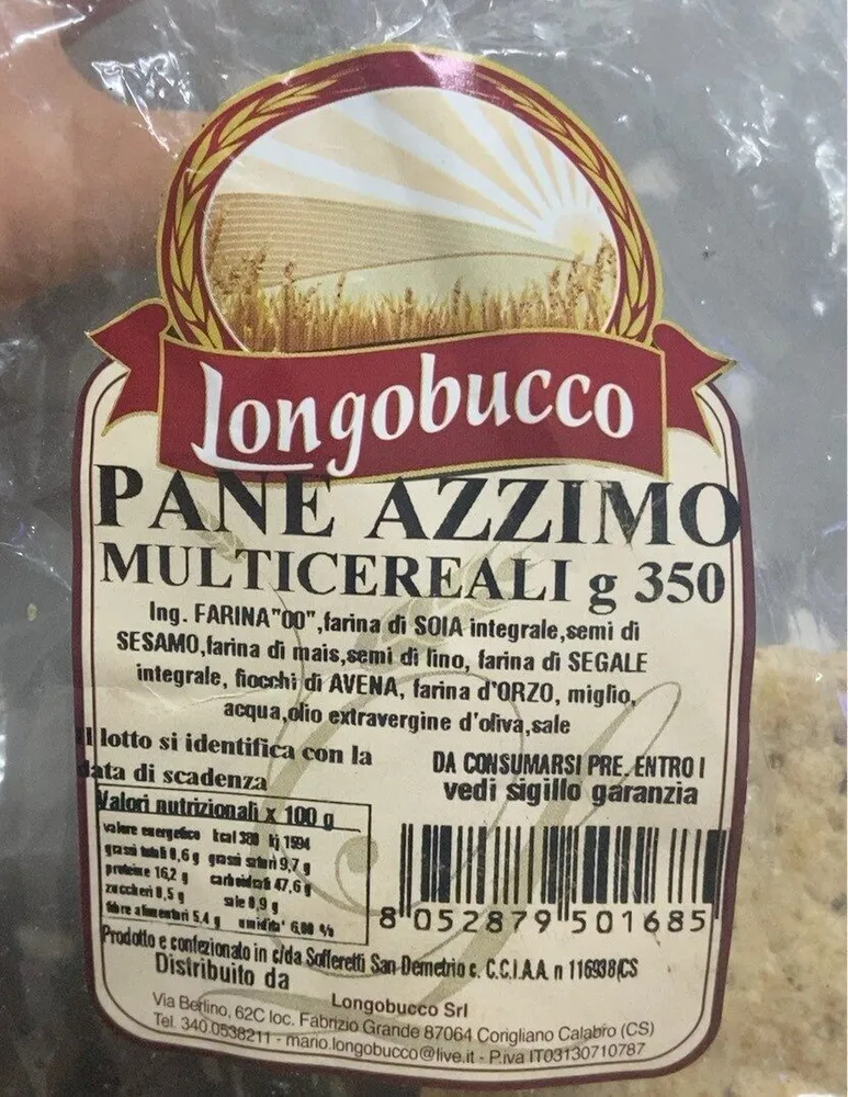 Pane azzimo multicereali