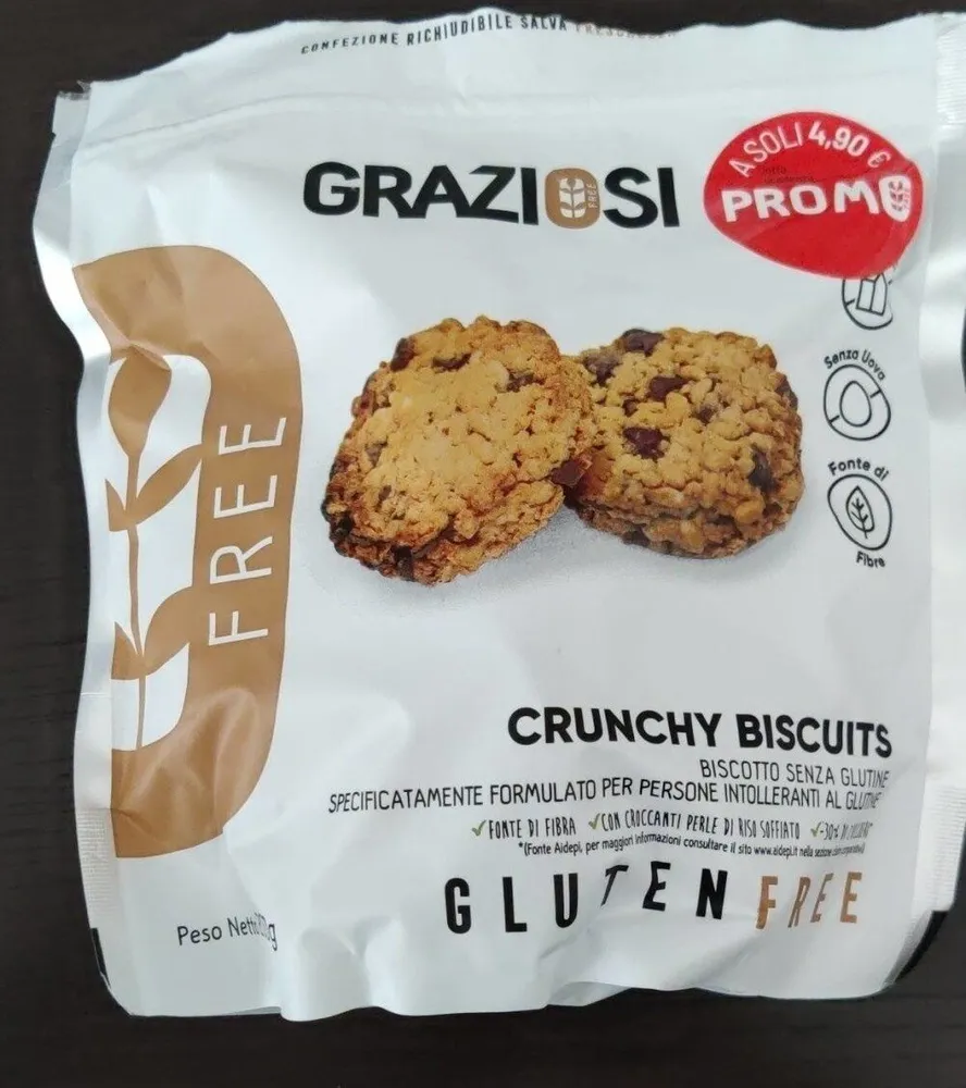 Crunchy biscuits gluten free