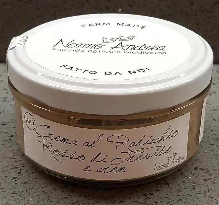 crema di radicchio rosso di Treviso e cren