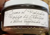 Crema di radicchio e olive taggiasche