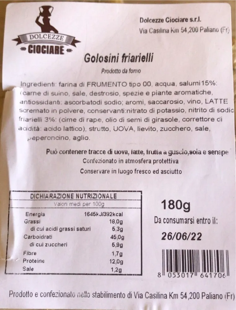 Golosini friarielli