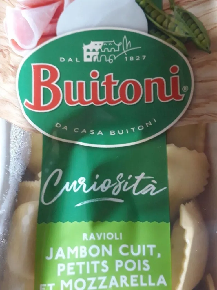 Ravioli Jambon Cuit, Petits Pois et Mozzarella