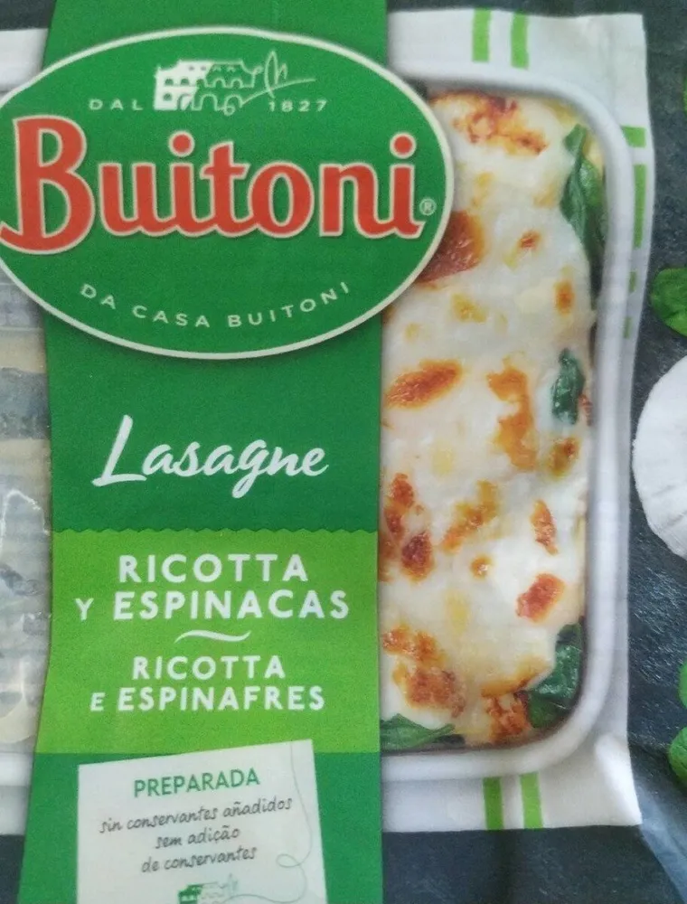 Lasagne Ricotta y Espinacas
