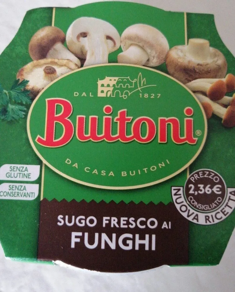 Sugo fresco ai funghi