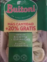 Tortellini Ricotta y Espinacas