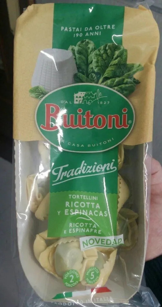 Tortellini ricota y espinacas