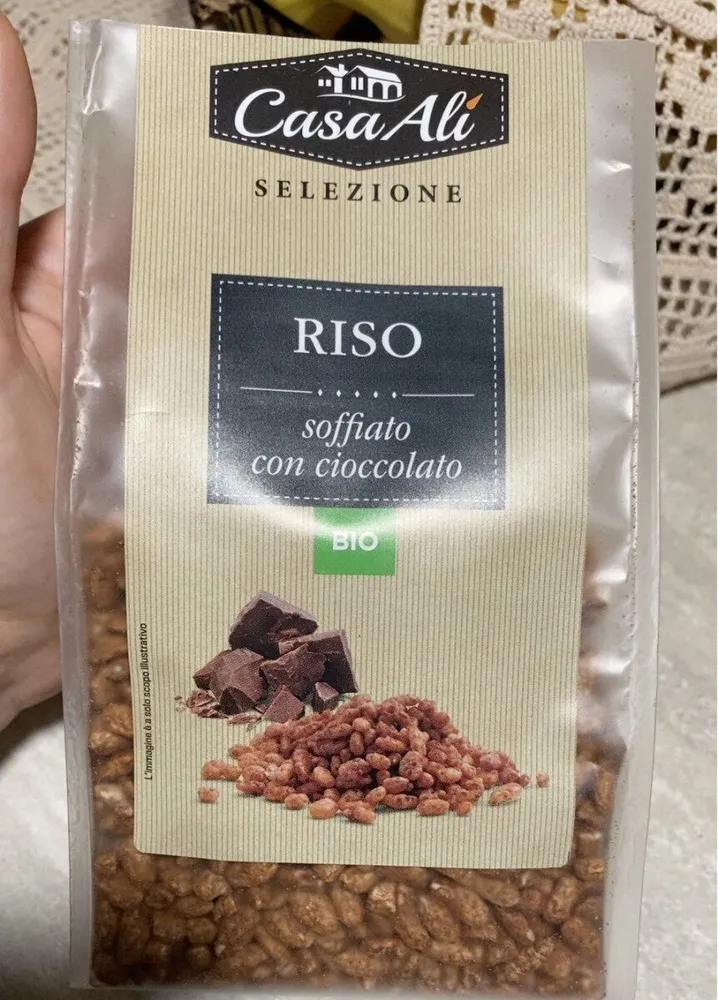 Riso soffiato con cioccolato