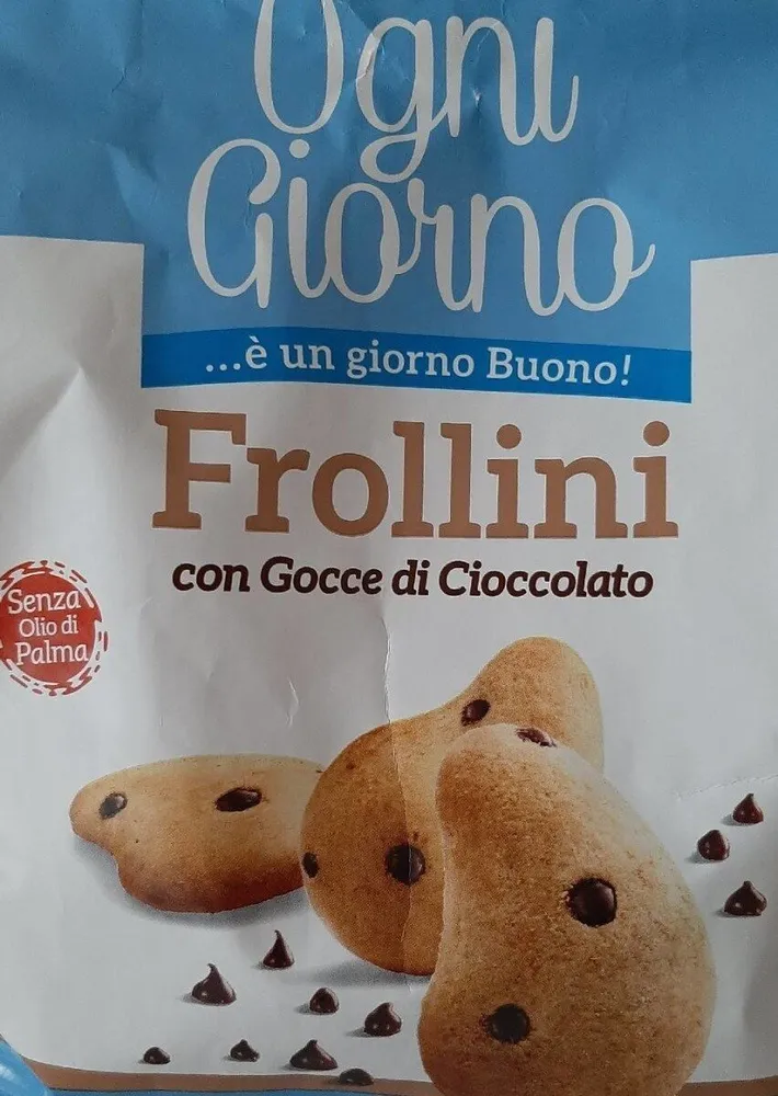 Frollini con gocce di cioccolato