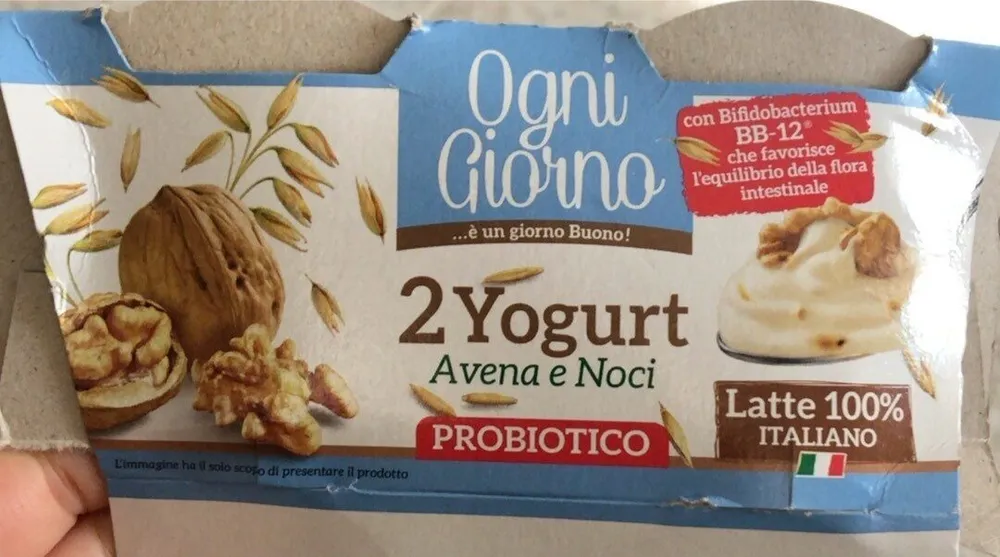 Yogurt avena e noci probiotico