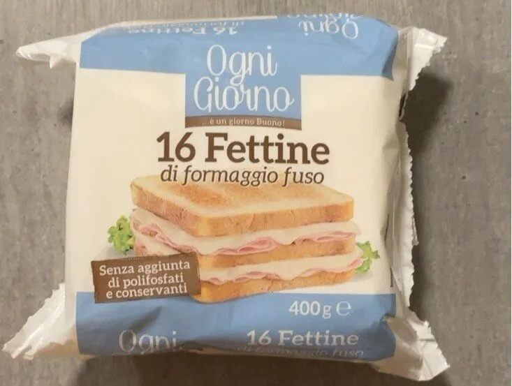 Fettine di formaggio fuso