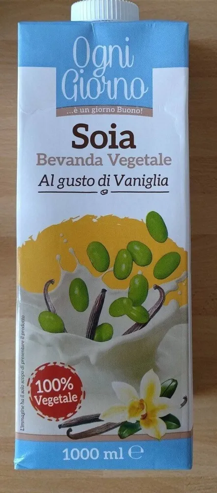 Soia bevanda vegetale al gusto di vaniglia