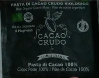 Pasta di cacao crudo biologico