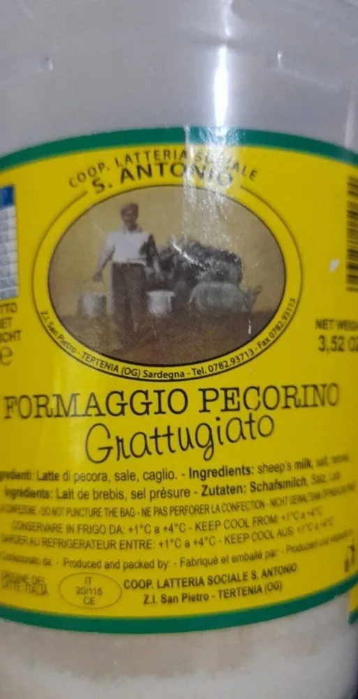 Formaggio pecorino grattugiato