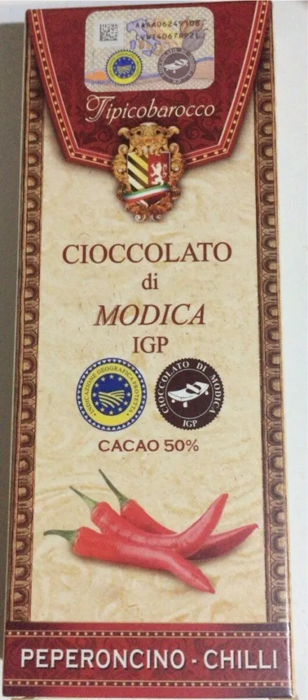 Cioccolato di Modica IGP peperoncino chili
