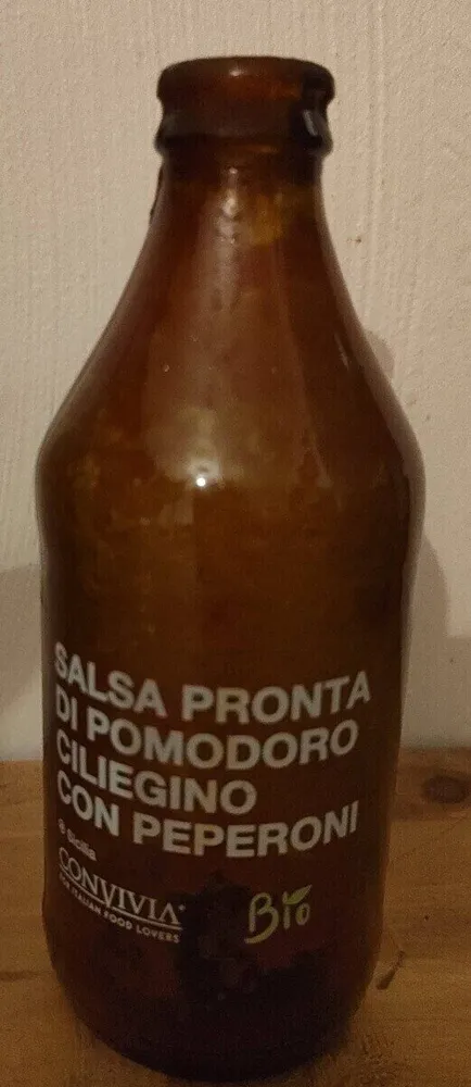 Salsa pronta di pomodoro ciliegino con peperoni