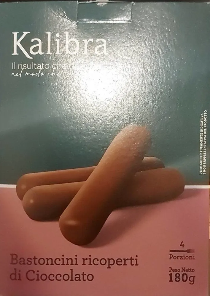 Bastoncini ricoperti di cioccolato