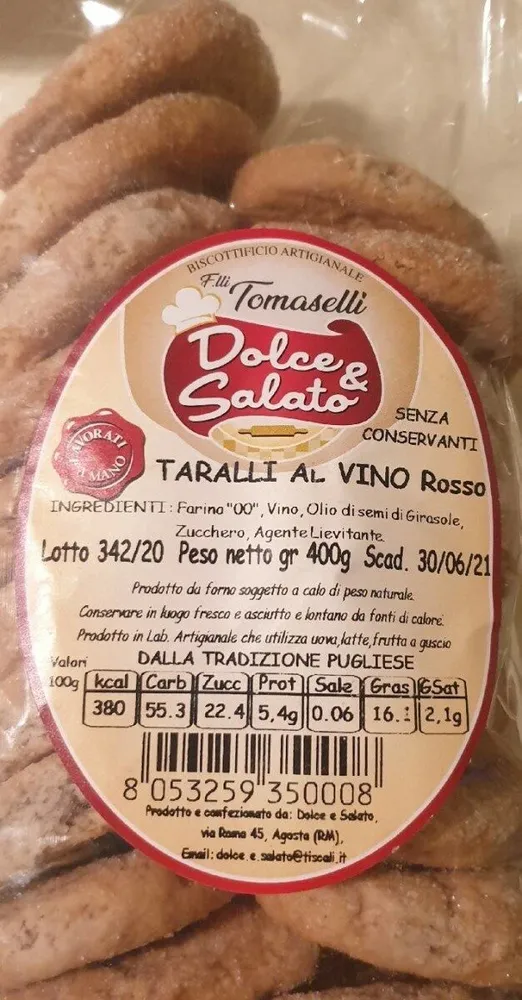 Taralli al vino rosso