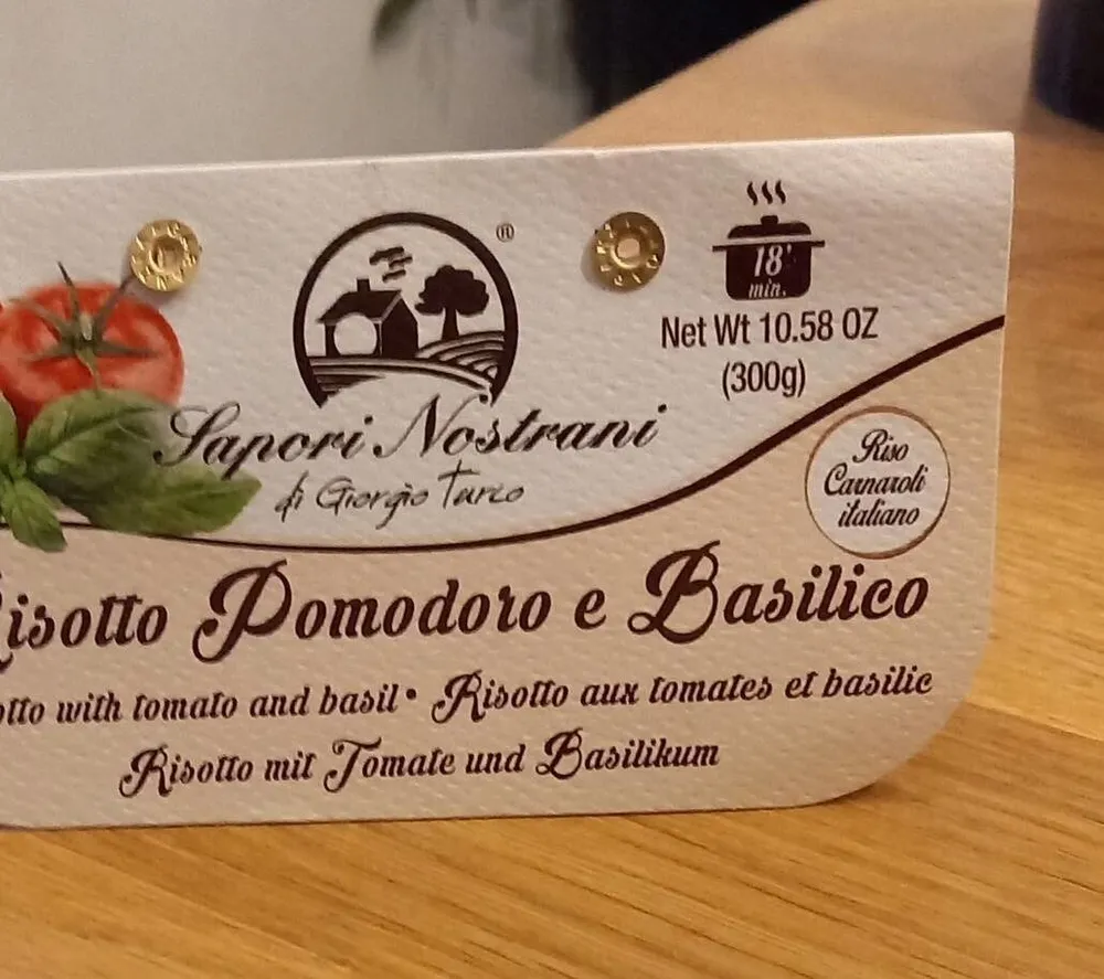 Risotto pomodoro e basilico